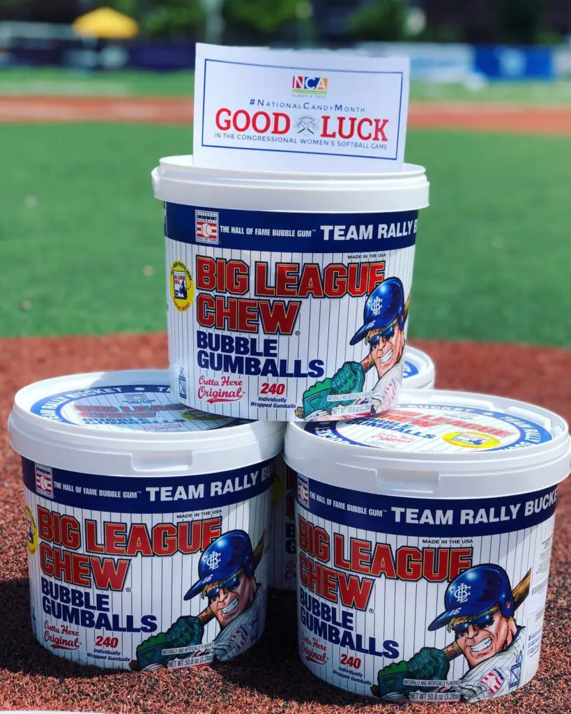Bubble Gum Was A Big Hit With The Players At The Congressional Women’s Softball Game.