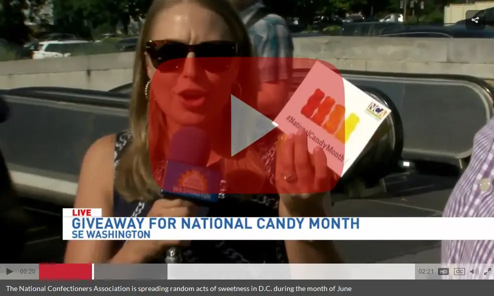 Check Out Our Interview With WJLA On The First Day Of #NationalCandyMonth.
